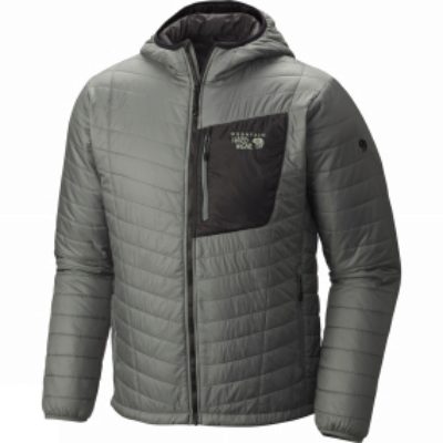 Mountain Hardwear Mens Thermostatic Hooded Jacket Thunderhead Grey Mountain Hardwear Mens Thermostatic Hooded Jacket Thunderhead Grey